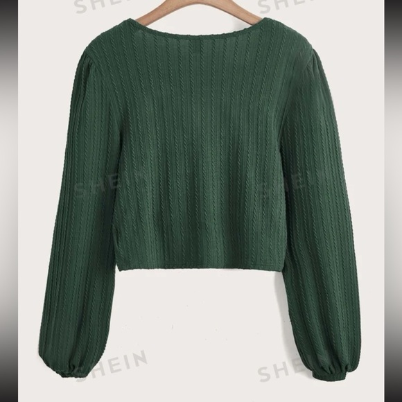 Shein Square Neck Cropped Top - Picture 2 of 7